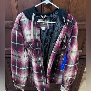 NEW Men’s Large Legendary Outfitters Quilted Plaid Jacket Flannel